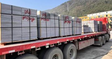 潍坊 芝麻灰地铺石出货日常