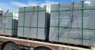 潍坊 芝麻白花岗岩地铺石装车日常