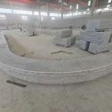 潍坊 芝麻白异形坐凳，自然面光面弧形加工