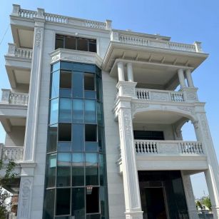 潍坊 白麻花岗岩别墅外墙干挂效果展示