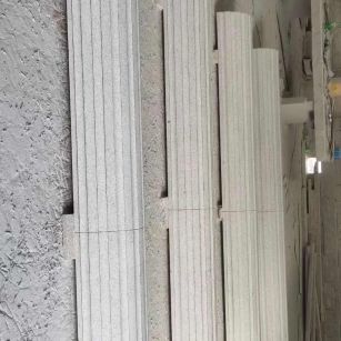 潍坊 花岗岩厂家带你看白麻花岗岩门楼大柱柱皮