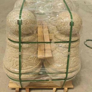 潍坊 黄金麻异形定制雕花——棒棒糖挡车柱