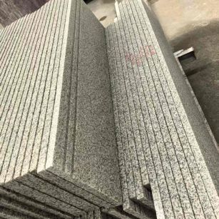 潍坊 白麻荔枝面花岗岩楼梯踏步