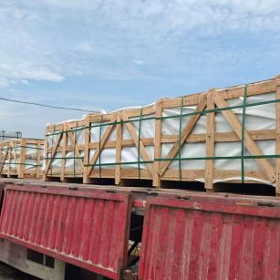 潍坊 芝麻白花岗岩地铺石出口专车-泰国游