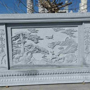 潍坊 芝麻白大型照壁，屏风，影壁