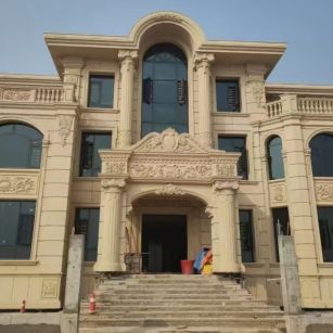 潍坊 黄金麻花岗岩别墅外墙干挂