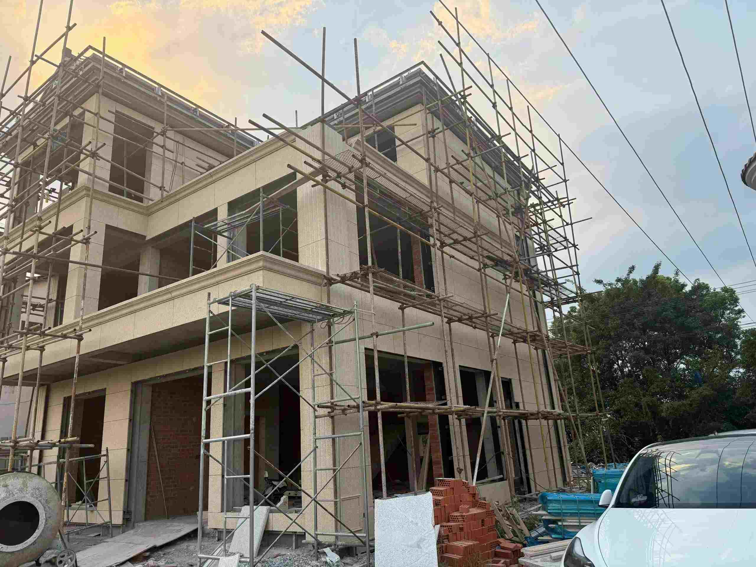 潍坊 黄金麻荔枝面花岗岩外墙干挂