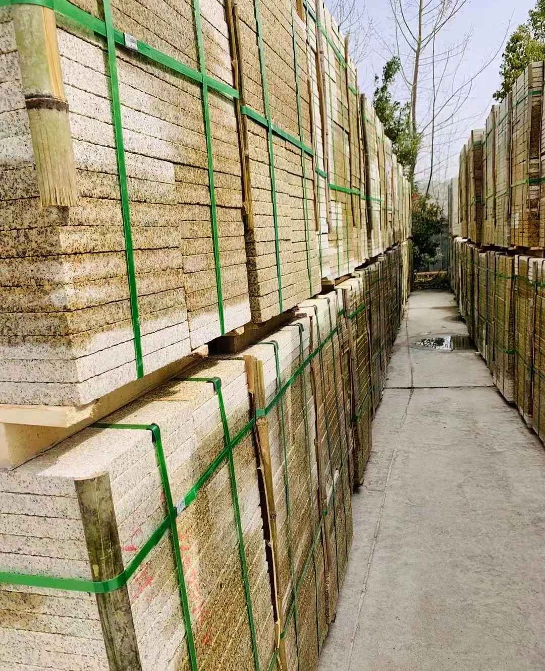 潍坊 黄金麻花岗岩荔枝面地铺石