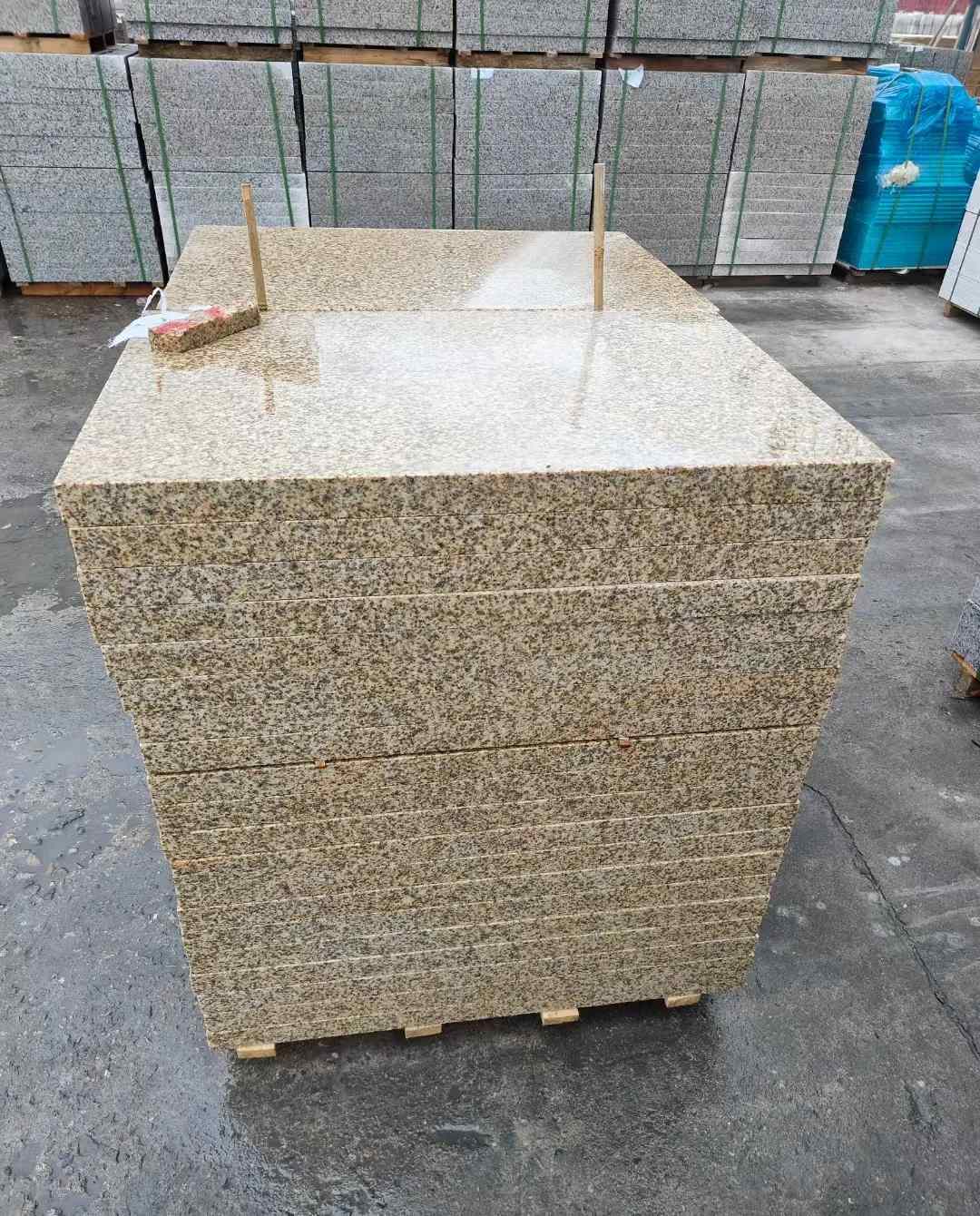 潍坊 湖北黄金麻花岗岩石材荔枝面外墙石材