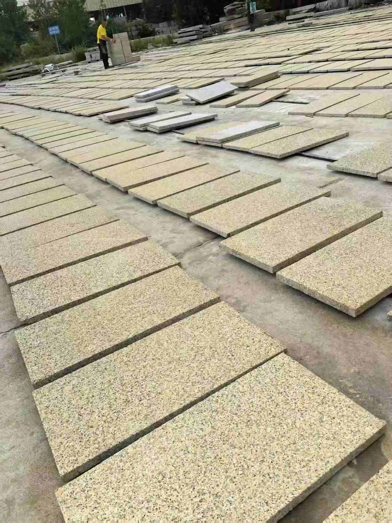 潍坊 黄金麻荔枝地铺石面排板