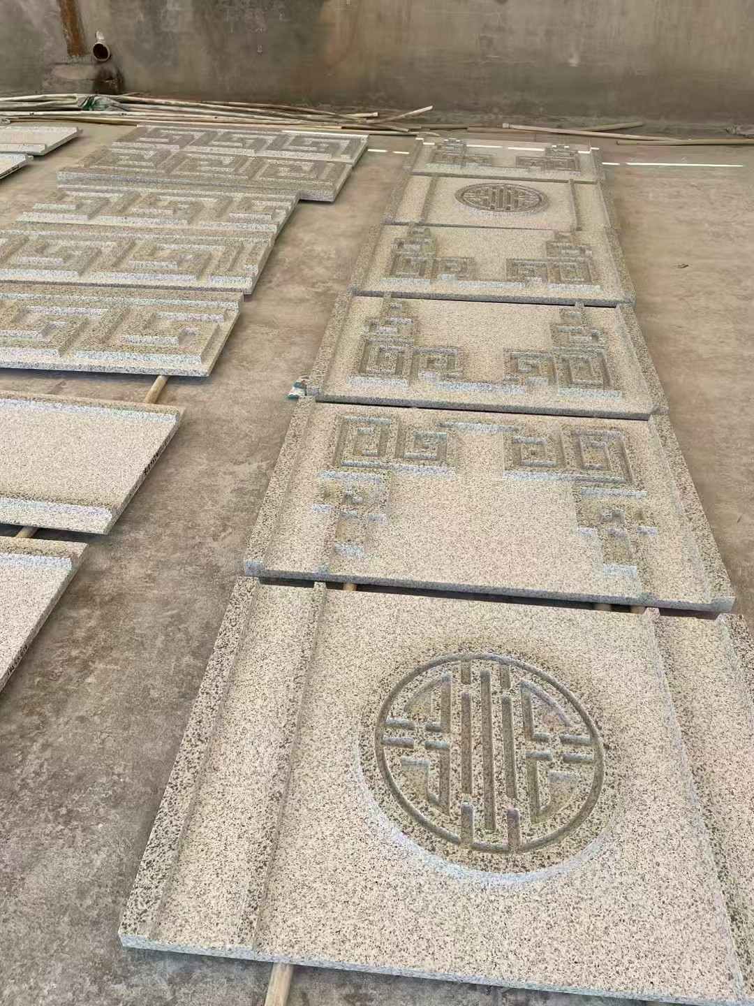 潍坊 白麻花岗岩外墙立面雕刻板