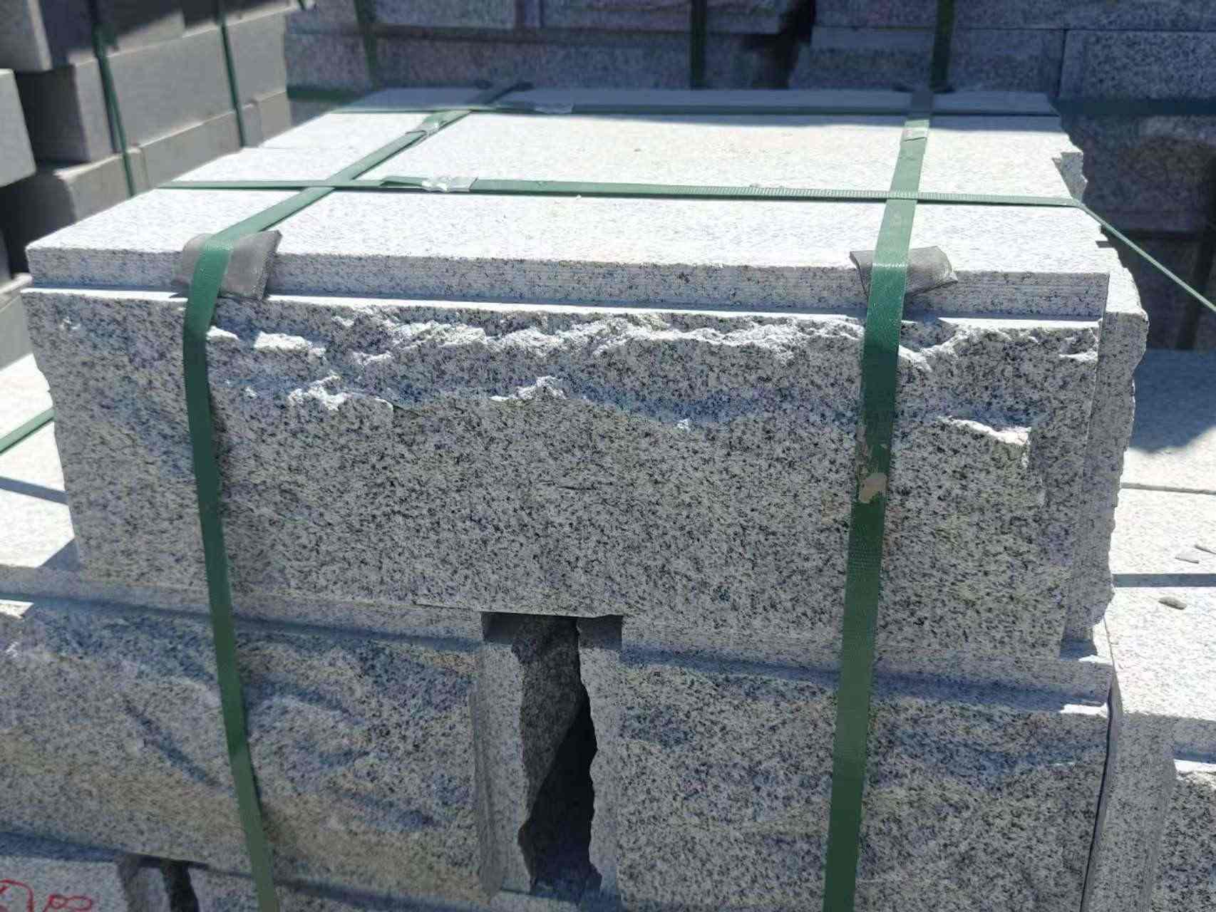 潍坊 芝麻白花岗岩自然面成品