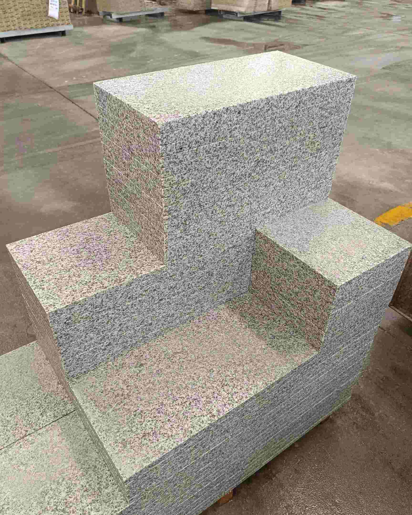 潍坊 白麻花岗岩荔枝面地铺石